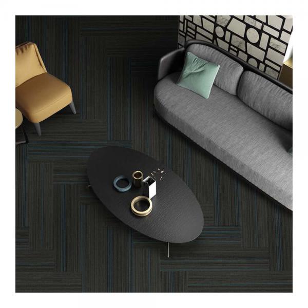 Quality 10x40inch Kaili Carpet Tiles Wear Warranties PVC Modular Carpet for sale