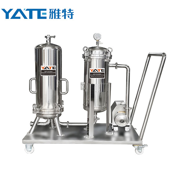 Quality Stainless Steel Movable Filter Housing With Pump Water Cartridge Filter Housing for sale