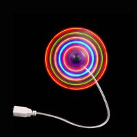 China Handheld Mini USB LED Flashing Fan For Concerts, Party, Night Clubs, Music Festivals ,Holiday Parades factory