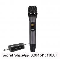 China U18 / UHF professional teaching wireless microphone/ 20 channel frequency/metal handheld/6.35 to 3.5 jack factory