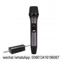 China U18 / UHF professional teaching wireless microphone/  20 channel frequency/metal handheld/6.35 to 3.5 jack for sale