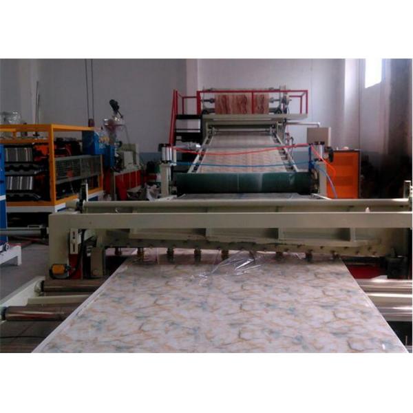 Quality Double Screw PVC Lamination Plastic Sheet Extrusion Line Marble Sheet Making for sale