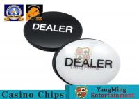 China Double Sided Texas Hold'em Brass Card Guard Casino Dealer Button Metal Poker Chip Card Games factory