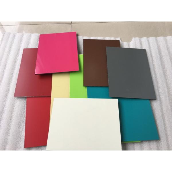 Quality Red Aluminum Composite Cladding Material 1550 X 5500 X 5mm With 0.50mm Alu Thickness for sale