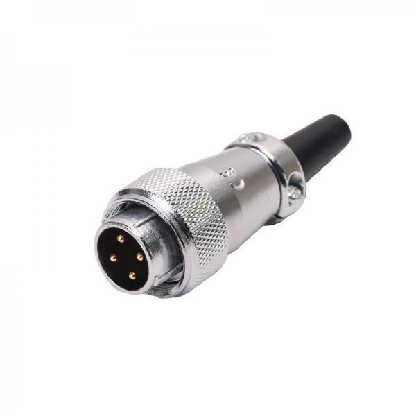 Quality FUS Circular Plastic Connectors Metal Shielded Male To Male 4 Pin Connector for sale