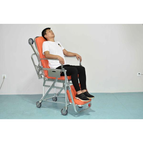 Quality 1.96M Self Loading Folding Ambulance Stretcher Cum Wheelchair, Aluminum for sale