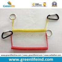 China Spiral Cord Wire Tool Holder Lanyard W/Carabiner&Key Ring factory
