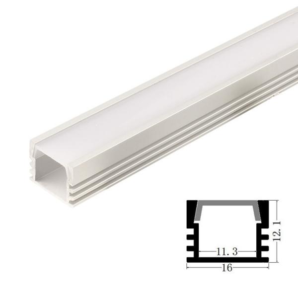 Quality 1612 LED Channel Extrusion Profiles Customized length for sale