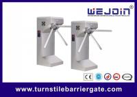 China Drop arm Semi-automatic stainless steel Tripod Turnstiles with Controller and Fingerprint, RFID Reader factory