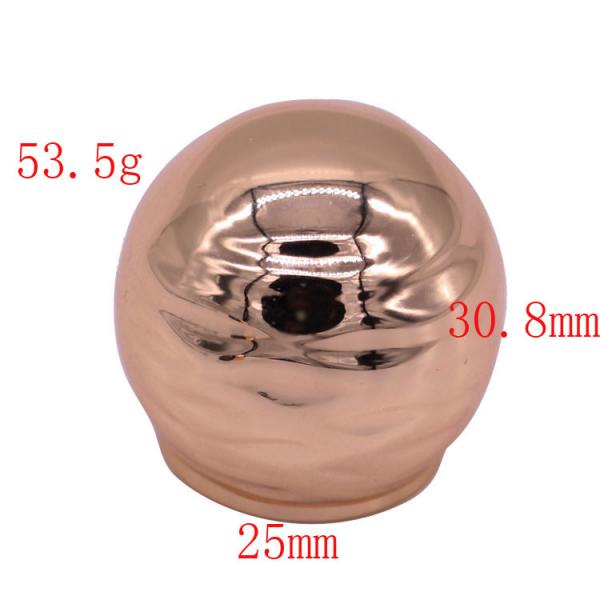 Quality Rose Gold Ball Zinc Alloy Perfume Bottle Top High End Design For Antique Perfume for sale