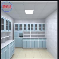 China Hospital Clinic Full Steel Operation Room Disposal Cabinet Adjustable Shelves Three Section Slider factory
