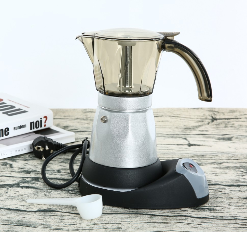 China 300ml 6 Cup Coffee Maker Coffee Bar Equipment 6 Cup Cafetiere factory