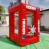 China 2x2m cash cube inflatable money machine with custom logo printed for kids N adults fun parties or entertainment factory
