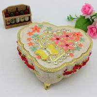 China Metal Enamel Music box Musical Jewelry Organizer Box for Valentine's Day Gift 2016 for sale