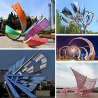 Quality Customized Exclusive Stainless Steel Sculpture Garden Square Decoration for sale