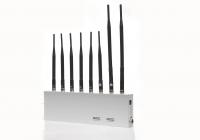 China 8 Antenna WIFI GPS Signal Jammer EST-808M With VHF / UHF For School factory