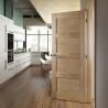 China Commercial OAK Solid Wood Composite Doors , Single Swing Shower Door factory