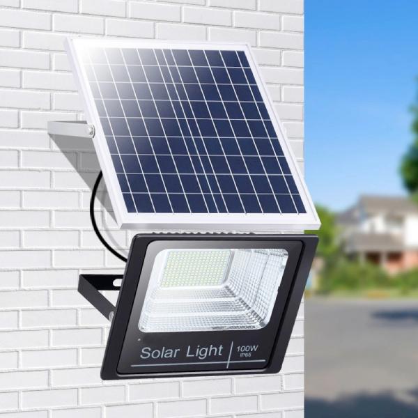 Quality 60W 200W Solar Powered LED Flood Lights Outdoor IP65 Waterproof for sale