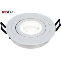 Quality MR16 Adjustable GU10 Downlight Fitting 80mm Cut Out Diameter For Shop for sale