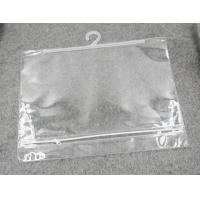 China Biodegradable compostable Hanger Hook Handle Bag For Underwear Clothes, Rigid Snap Seal Handle Bikini Bag for sale