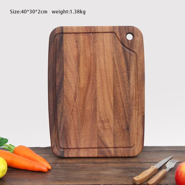 Quality Kitchen Wooden Chopping OEM Walnut Cutting Board Blocks Black for sale