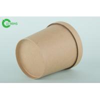 Quality Microwaveable Kraft Paper Cups High Stiffness No Smell Easy To Close / Reopen for sale