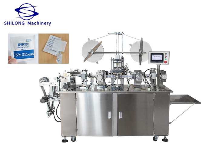 China Antiseptic 120pc/ Min Alcohol Swab Making Machine 60g Spunlace 60*30mm factory