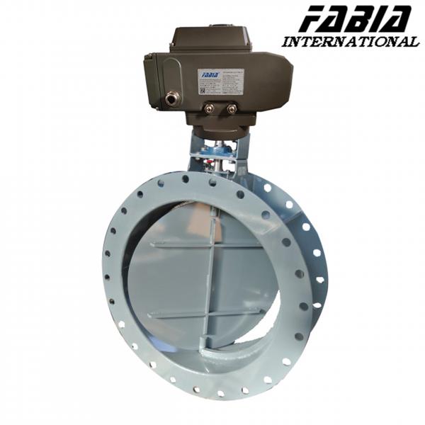 Quality 80mm 75mm 65mm Electric Carbon Steel Flanged Ventilation Butterfly Valve for sale