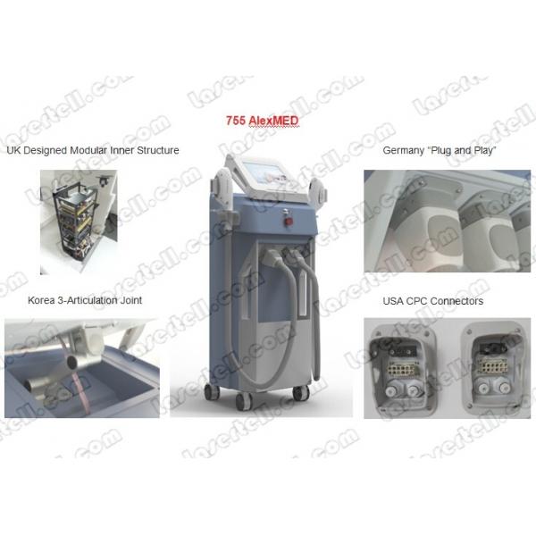 Quality Vertical 755nm Alexandrite Laser Machine for Hair Removal Portable AlexMED for sale