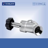 China SS316L 2&quot; Plastic Handle Angle Seat Valve , Steam Angle Valve With Clamp Connection factory