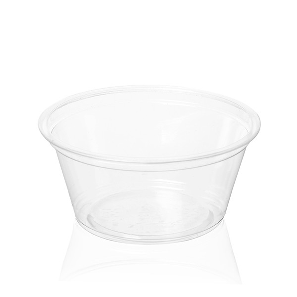 Quality 3.25oz 100ml PET Sauce Cup Disposable Plastic Portion Cups for sale
