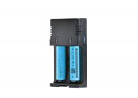 China Portable Travel 3.7V Dual Bay Charger Dual Channel Digital Battery Charger factory