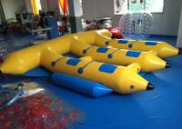 China Water Games Inflatable Fly Fishing Boats , Inflatable Banana Boat Towables factory