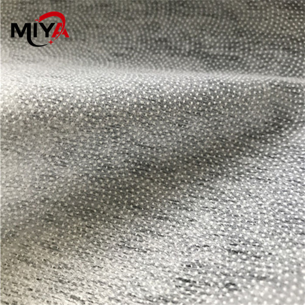 Quality 25gsm Flower Mesh PES Single Dot Non Woven Fusible Interlining for sale