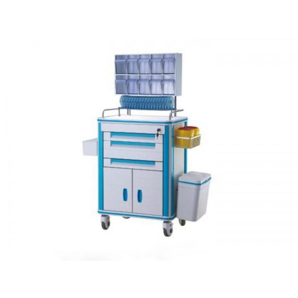 Quality Three Light Drawers Medical Trolley Cart for sale