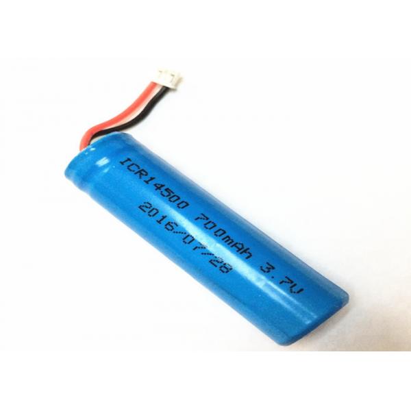 Quality 750mAh 3.7 Volt Lithium Ion Battery 14500 Pointed Li - Ion Cell For Electric Toy for sale