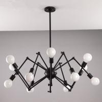China Rustic Wrought Iron Led Ceiling Chandeliers Loft Industrial Spider Pendant Light factory