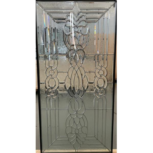 Quality 80 X 25in Door Leaded Glass for sale