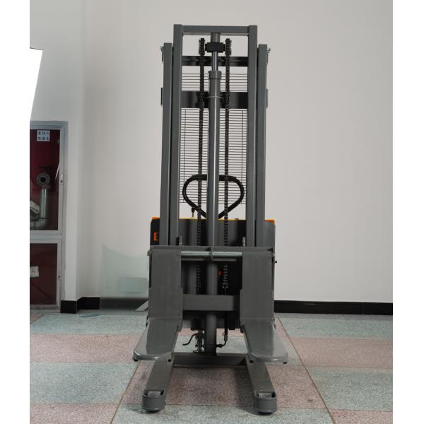 Quality Standing 1500kg Automatic High Lift Semi Electric Pallet Stacker for sale