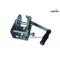 China Heat Treatment Manual Winch With Brake 800lbs Small Hand Winches For Boat Trailer factory