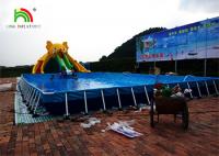 China Customized Yellow Elephant Inflatable Water Parks With Slide / Pool / CE Air Pump factory