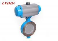 China Soft Seat Pneumatic Actuated Wafer Butterfly Valves 4 Inch ANSI / GB Standard factory