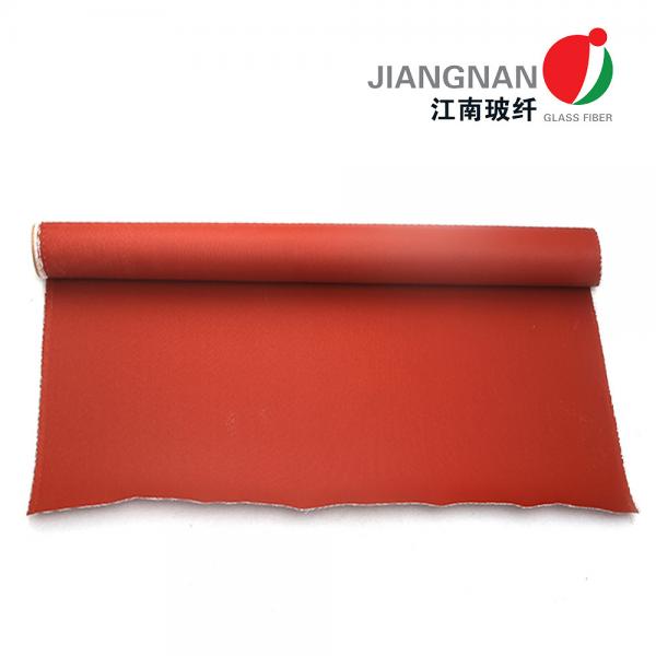 Quality Red 0.4mm High Temp Fiberglass Fire Curtain Fabric Cloth For Building Fire Control System for sale