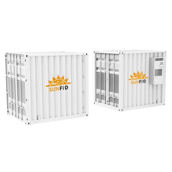 Quality 0.5MW On Grid Off Grid Solar System 1MWH ESS Container Lifepo4 IP65 Outdoor for sale