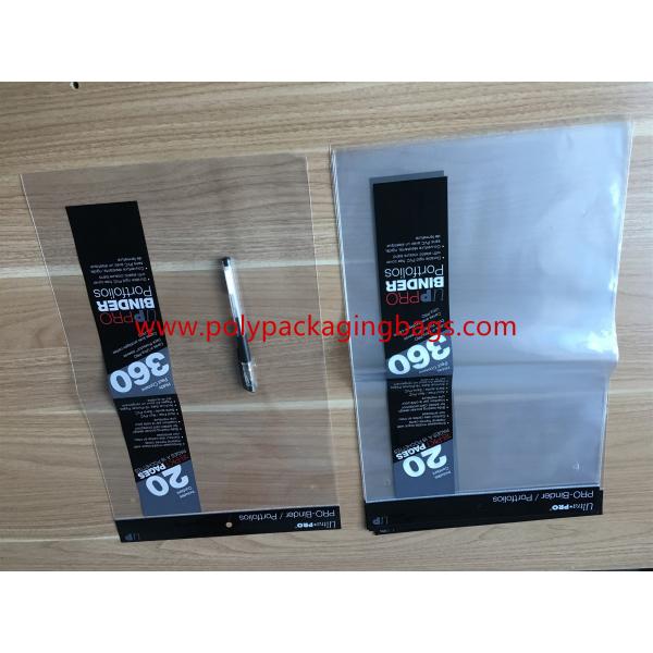 Quality Custom Printing Transparent Packaging PE Bags For Stationery Small Gift Hair for sale