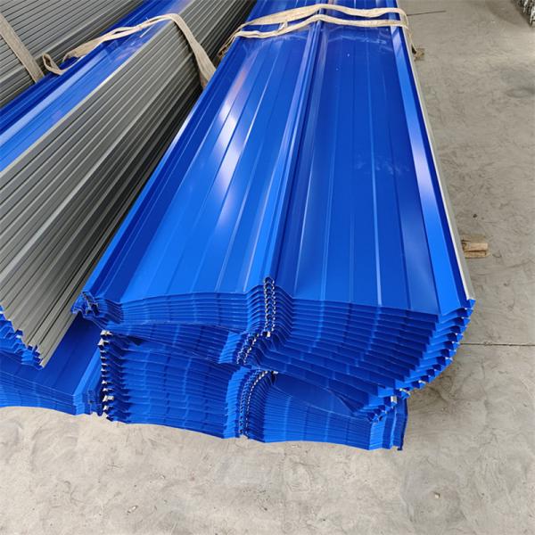 Quality Corrugated Steel Roofing Sheets Sky Blue Color Coated Metal Galvanized Roof Tile for sale