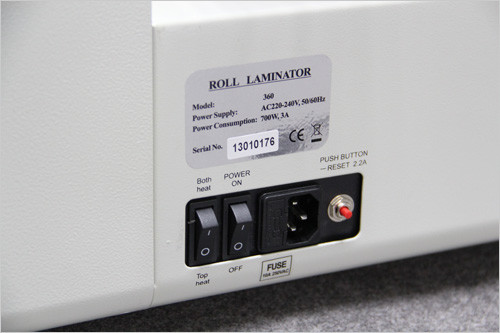 China 220V/50 Hot and cold lamination, easy operation, 4 rollers heating lamp pouch laminator factory
