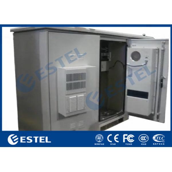 Quality Three Bay Telecom Shelter Outdoor Power Cabinet Cooling Base Station Cabinet for sale