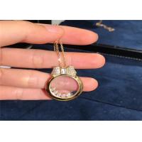 China 42cm 0.48ct 18k Rose Gold Diamonds Pendant Necklace 795020-5201 factory