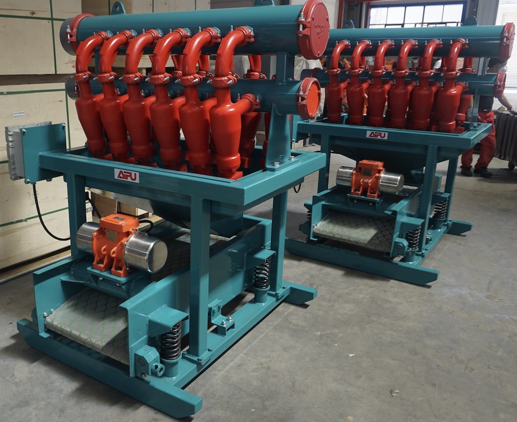 China Solids Control Well Drilling Recycling Mud Desander Desilter factory